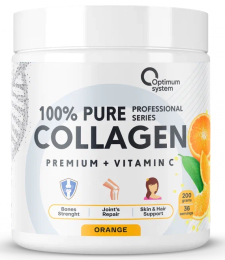 100% Pure Collagen Powder 200 грамм (Апельсин)